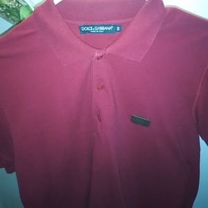 Wmns D&G polo ( dark red) tight fit ** negotiate**